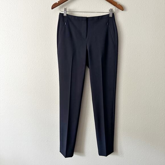 Elie Tahari Pants - Elie Tahari‎ Navy Wool Slim Ankle Pants Women's US Size 0